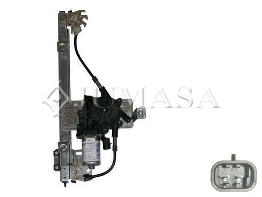 ZR LR21 R JUMASA Window mechanism LAND ROVER Right Rear, Operating Mode: Electric, with electric motor, without comfort function