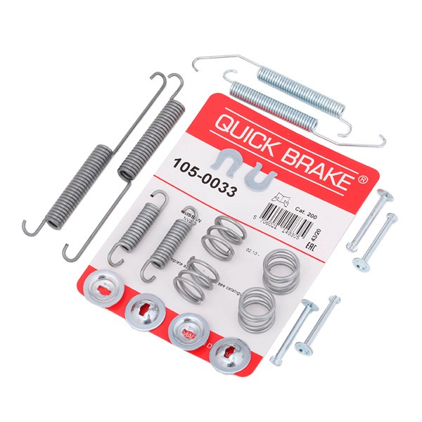 Original 105-0033 QUICK BRAKE Accessory kit, brake shoes experience and price