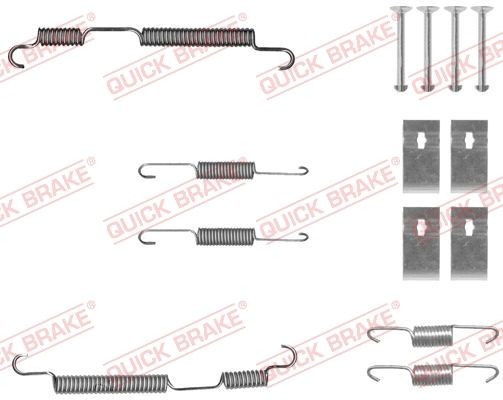 Great value for money - QUICK BRAKE Accessory Kit, brake shoes 105-0050