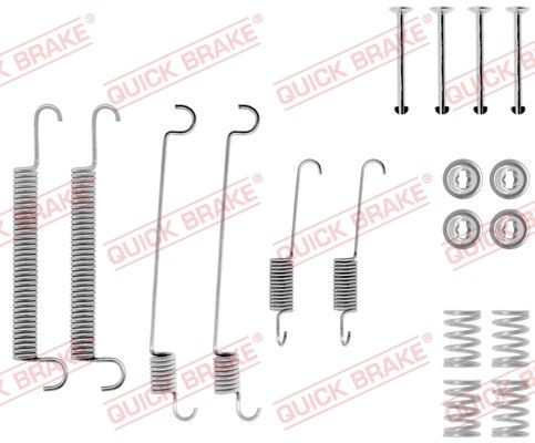 Great value for money - QUICK BRAKE Accessory Kit, brake shoes 105-0547