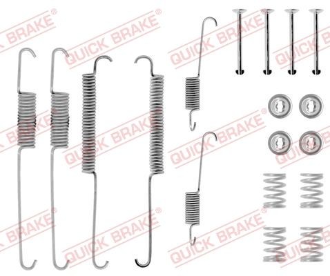 Great value for money - QUICK BRAKE Accessory Kit, brake shoes 105-0640