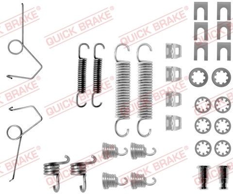 Great value for money - QUICK BRAKE Accessory Kit, brake shoes 105-0686