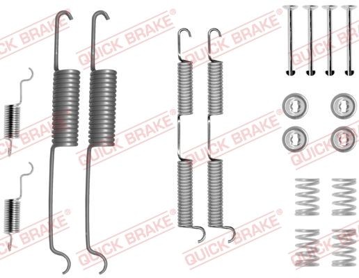 Great value for money - QUICK BRAKE Accessory Kit, brake shoes 105-0727