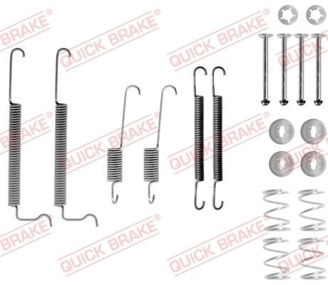 Great value for money - QUICK BRAKE Accessory Kit, brake shoes 105-0744