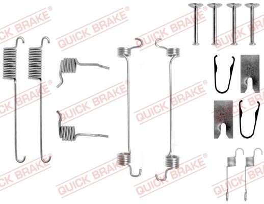 Great value for money - QUICK BRAKE Accessory Kit, brake shoes 105-0751