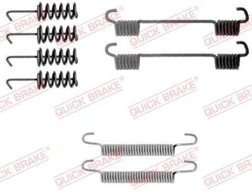 Mercedes A-Class Accessory kit, brake shoes 14643620 QUICK BRAKE 105-0775 online buy