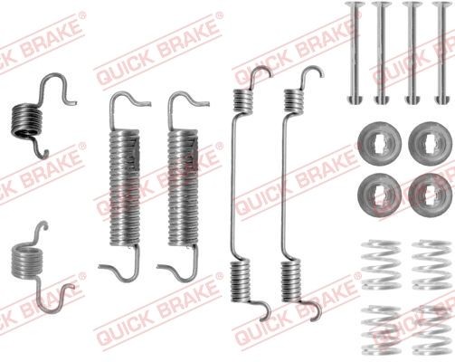 Great value for money - QUICK BRAKE Accessory Kit, brake shoes 105-0780