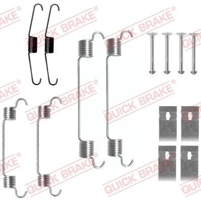 Honda JAZZ Repair kits parts - Accessory Kit, brake shoes QUICK BRAKE 105-0833