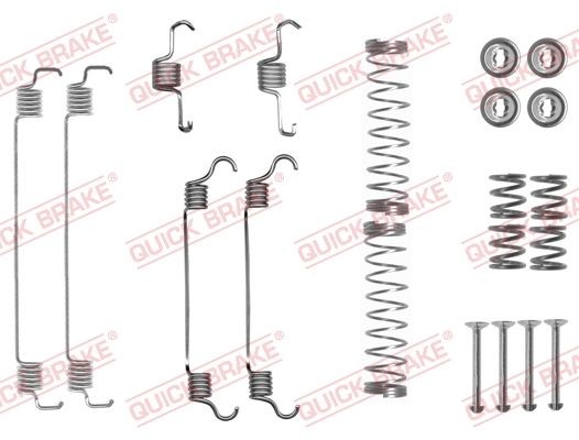 Opel ASTRA Accessory kit, brake shoes 14643678 QUICK BRAKE 105-0835 online buy