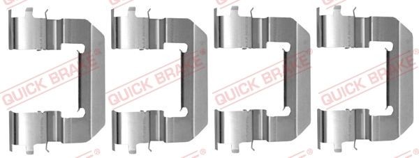 QUICK BRAKE 1090014 Brake pad accessory kit Fiat Punto mk3 199 0.9 Bifuel 86 hp Petrol/Liquified Petroleum Gas (LPG) 2013 price