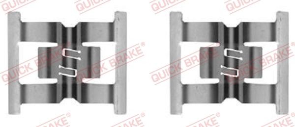 QUICK BRAKE 1090031 Brake pad accessory kit Touareg 7L 6.0 W12 450 hp Petrol 2009 price