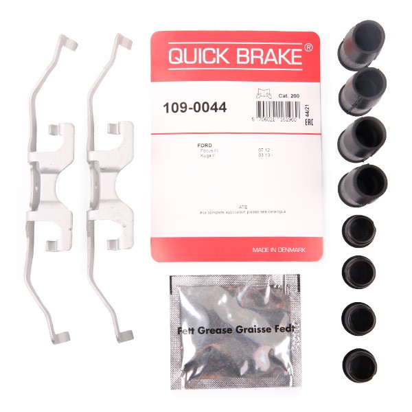 QUICK BRAKE 1090044 Brake pad fitting kit Ford Focus Mk3 2.3 RS AWD 350 hp Petrol 2015 price