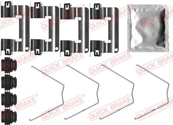 QUICK BRAKE 109-0065 HYUNDAI Brake pad accessory kit in original quality