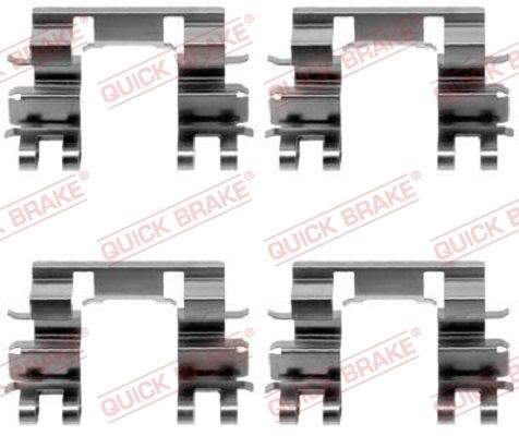 QUICK BRAKE Brake pad accessory kit HONDA CRX II Coupe (ED, EE) new 109-1087