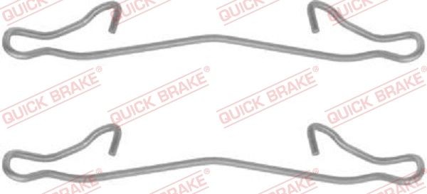 QUICK BRAKE 109-1121 Brake pad fitting kit OPEL CORSA 2010 in original quality