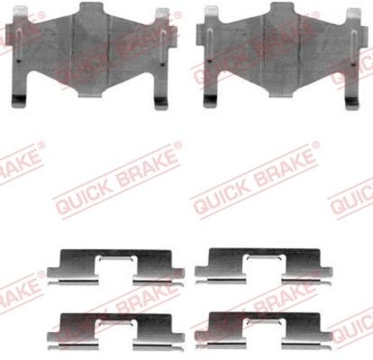 QUICK BRAKE 109-1136 Brake pad fitting kit Accord II
