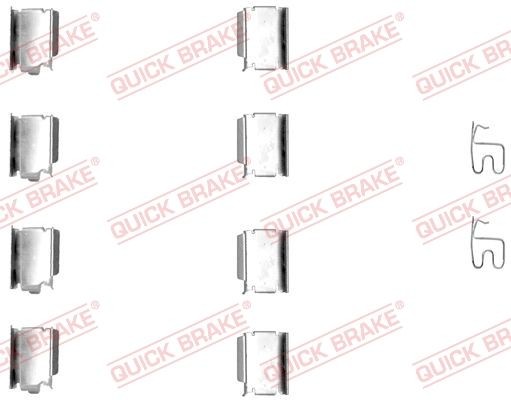 QUICK BRAKE 109-1246 JEEP Rear brake pad fitting kit