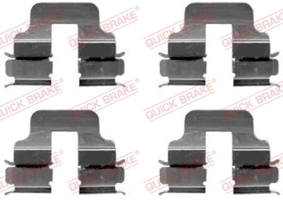 QUICK BRAKE 1091247 Brake pad accessory kit Mercedes W169 A 150 1.5 95 hp Petrol 2010 price