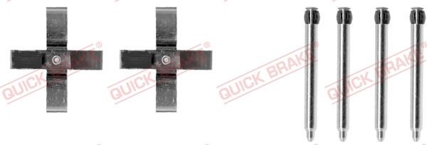 QUICK BRAKE 1091266 Brake pad accessory kit Opel Vectra B CC 2.2 DTI 16V 120 hp Diesel 2000 price