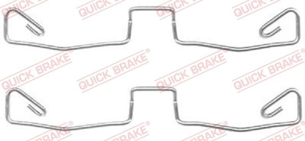 QUICK BRAKE 1091633 Accessory kit, disc brake pads Audi A6 C5 Saloon 2.8 193 hp Petrol 1998 price
