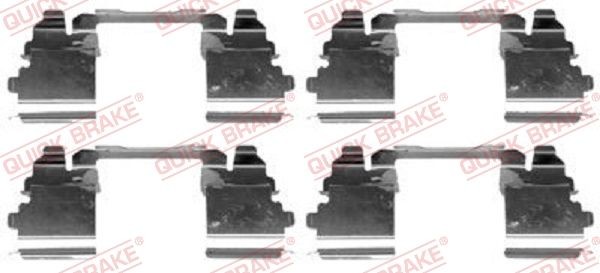 QUICK BRAKE 1091768 Accessory kit, disc brake pads Iveco Daily 4 3.0 40C15 V, 40C15 V/P 146 hp Diesel 2007 price