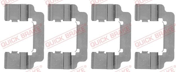 QUICK BRAKE 1091777 Accessory kit, disc brake pads Volvo s60 1 D5 185 hp Diesel 2006 price