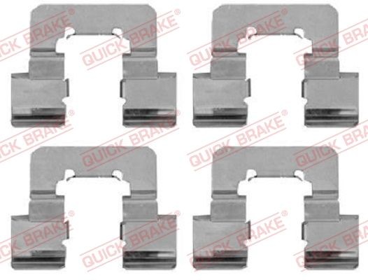 Great value for money - QUICK BRAKE Accessory Kit, disc brake pads 109-1781