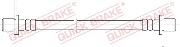 Peugeot 4008 Flexible brake pipe 14645188 QUICK BRAKE 25.087 online buy