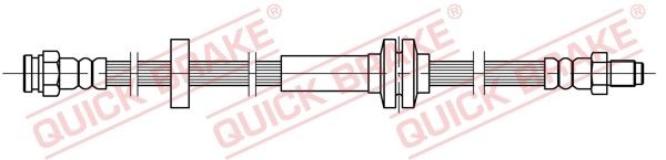Original QUICK BRAKE Flexible brake hose 32.210 for FIAT DUCATO