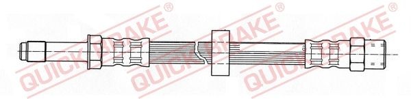 QUICK BRAKE 32.333 Brake hose 324 mm, M10x1, with internal thread, with external thread