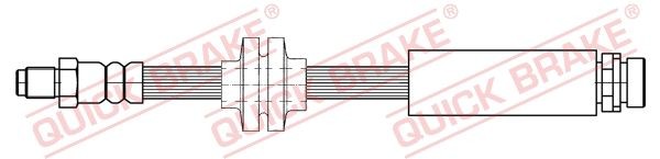 QUICK BRAKE 393 mm, M10x1, with internal thread, with external thread Length: 393mm, Thread Size 1: M10x1, Thread Size 2: M10x1 Brake line 32.416 buy