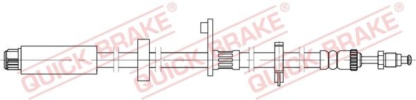 Original QUICK BRAKE Flexible brake line 32.824 for FIAT SCUDO