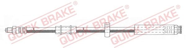 QUICK BRAKE 32.961 Brake hose 470 mm, M10x1, with internal thread, with external thread