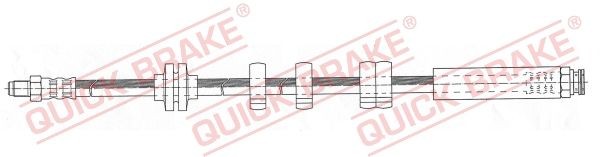 Fiat DUCATO Flexible brake pipe 14645546 QUICK BRAKE 32.979 online buy