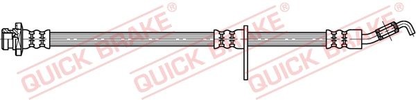 Fiat TEMPRA Flexible brake hose 14646096 QUICK BRAKE 58.813 online buy