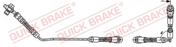 QUICK BRAKE 580 mm, M10x1, with internal thread, with external thread Length: 580mm, Thread Size 1: M10x1, Thread Size 2: M10x1,5 Brake line 59.941X buy