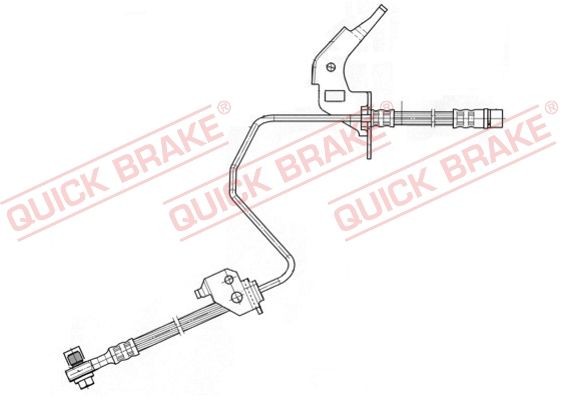 Original 59.960X QUICK BRAKE Flexible brake hose OPEL