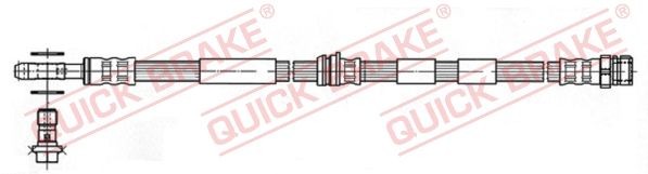 QUICK BRAKE 59.975X Brake hose 570 mm, M10x1, with internal thread, with external thread
