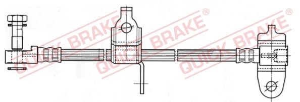QUICK BRAKE 59977X Flexible brake hose Ford Transit Mk5 Minibus 2.4 DI RWD 75 hp Diesel 2006 price