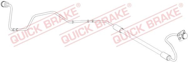 QUICK BRAKE 96.014 Brake hose 920 mm, M10x1, with external thread