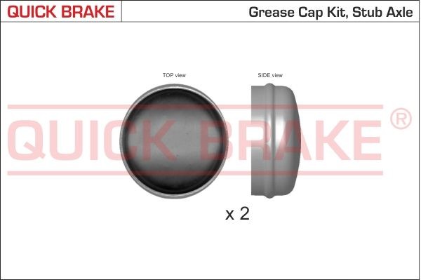 QUICK BRAKE 62mm Wheel bearing dust cap 9821K buy