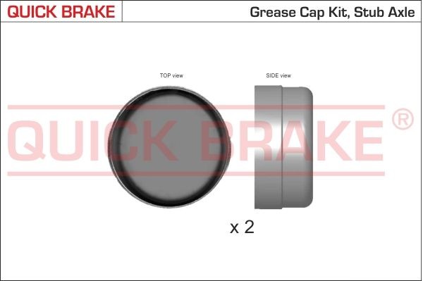QUICK BRAKE 56mm Wheel bearing dust cap 9823K buy
