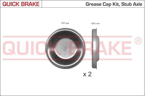 QUICK BRAKE Kit cuscinetto ruota Citroen C2 Enterprise 2009 anteriore e posteriore 9826K