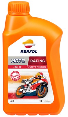 REPSOL MOTO, Racing 4T Huile moteur 10W-40, 1I, Huile synthétique RP160N51 YAMAHA Mobylette Maxi-scooters