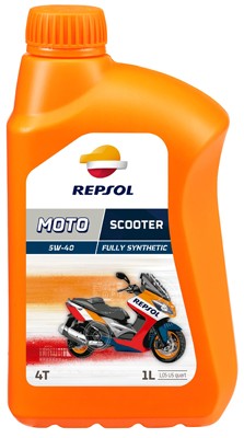 REPSOL MOTO, Scooter 4T Aceite de motor 5W-40, 1L, aceite parcialmente sintético RP164L51 PEUGEOT Ciclomotor Maxi scooters