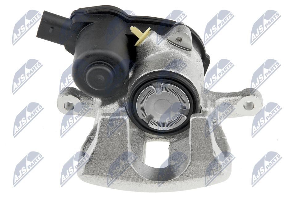 NTY HZT-AU-006 Brake caliper Rear Axle Left, with electric motor, without holder, for vehicles with electric parking brake