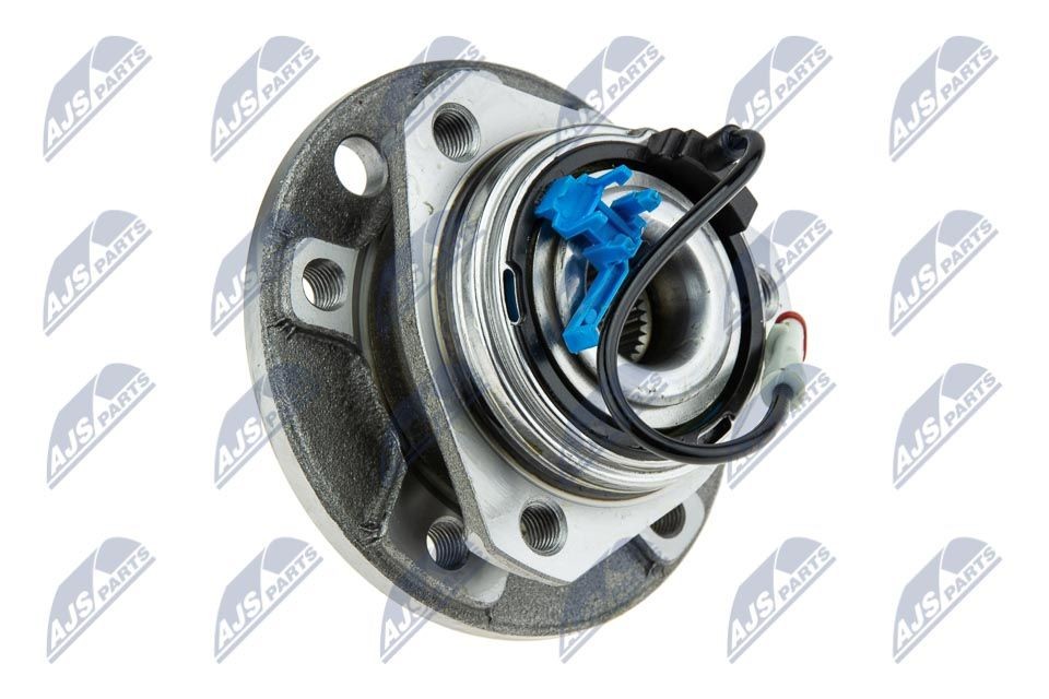 Wheel bearing NTY Front Axle, Front Axle Left, Front Axle Right, with wheel hub, with integrated ABS sensor, with splash protection cover - KLP-PL-014