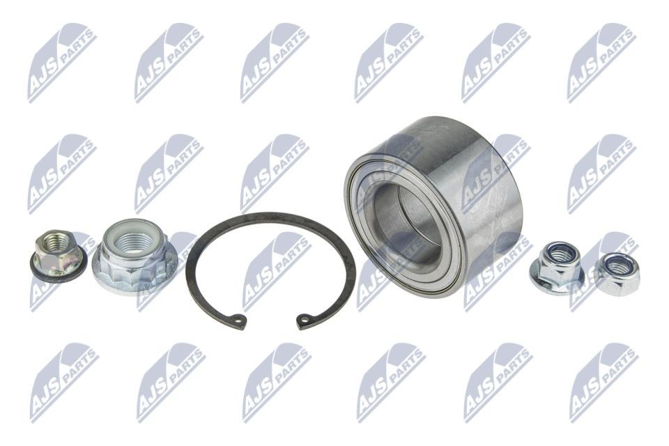 Wheel hub bearing kit NTY Front Axle, Front Axle Left, Front Axle Right, without wheel hub, 74 mm - KLP-VW-009