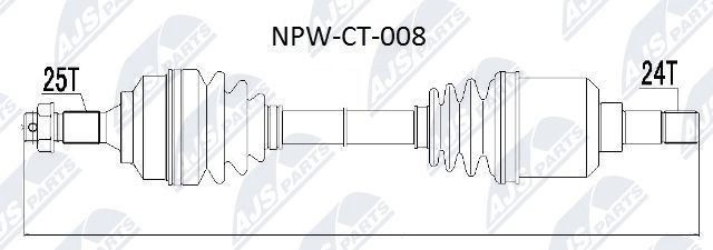 Great value for money - NTY Drive shaft NPW-CT-008