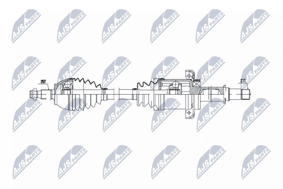 NTY CV axle shaft rear and front MERCEDES-BENZ A-Class (W169) new NPW-ME-029